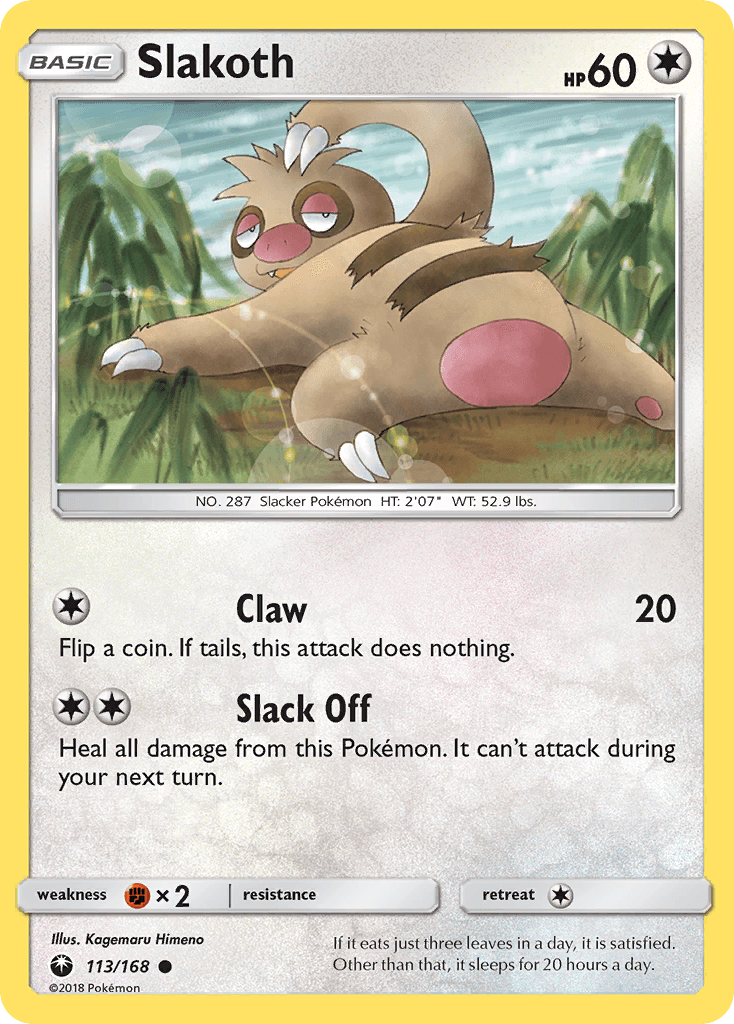 Slakoth Pokémon card