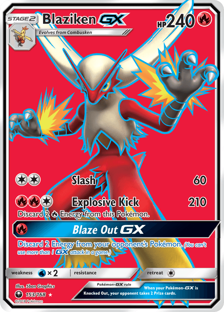 Blaziken-GX from Celestial Storm