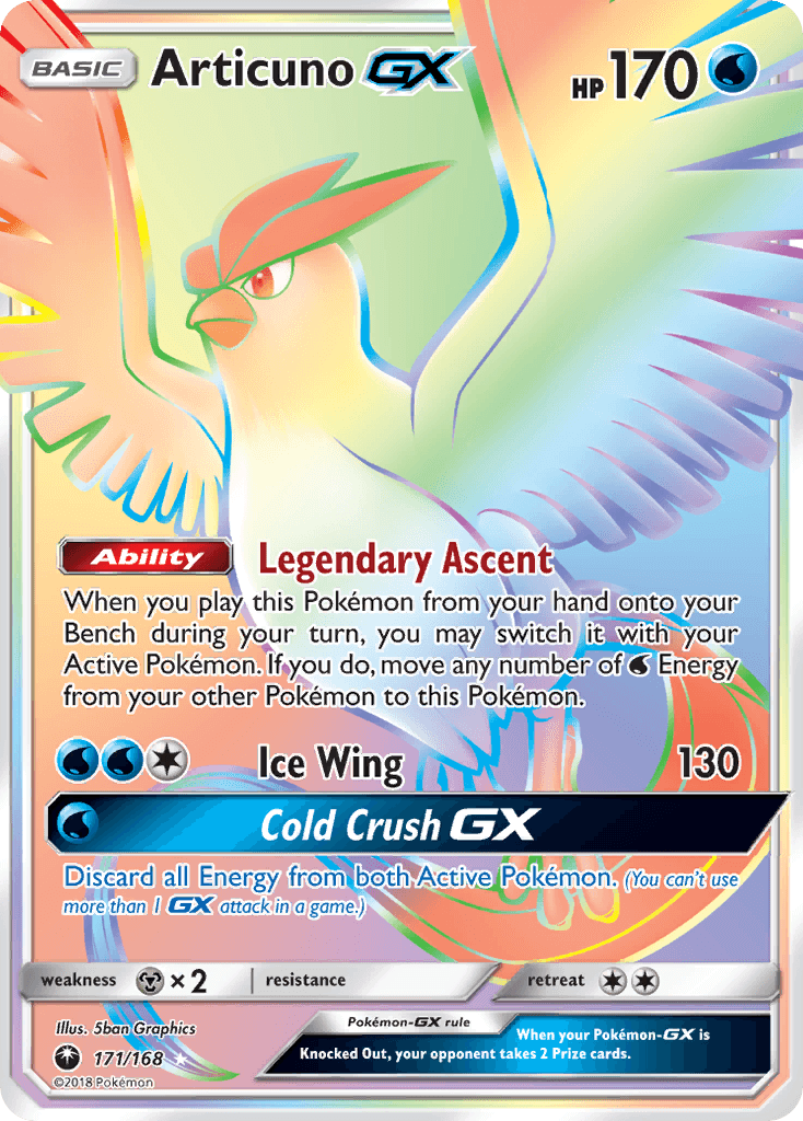 Articuno-GX Pokémon card