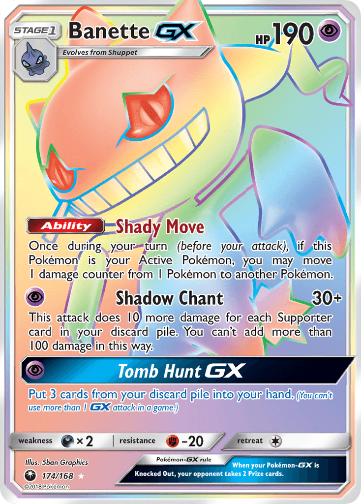 Banette-GX Pokémon card