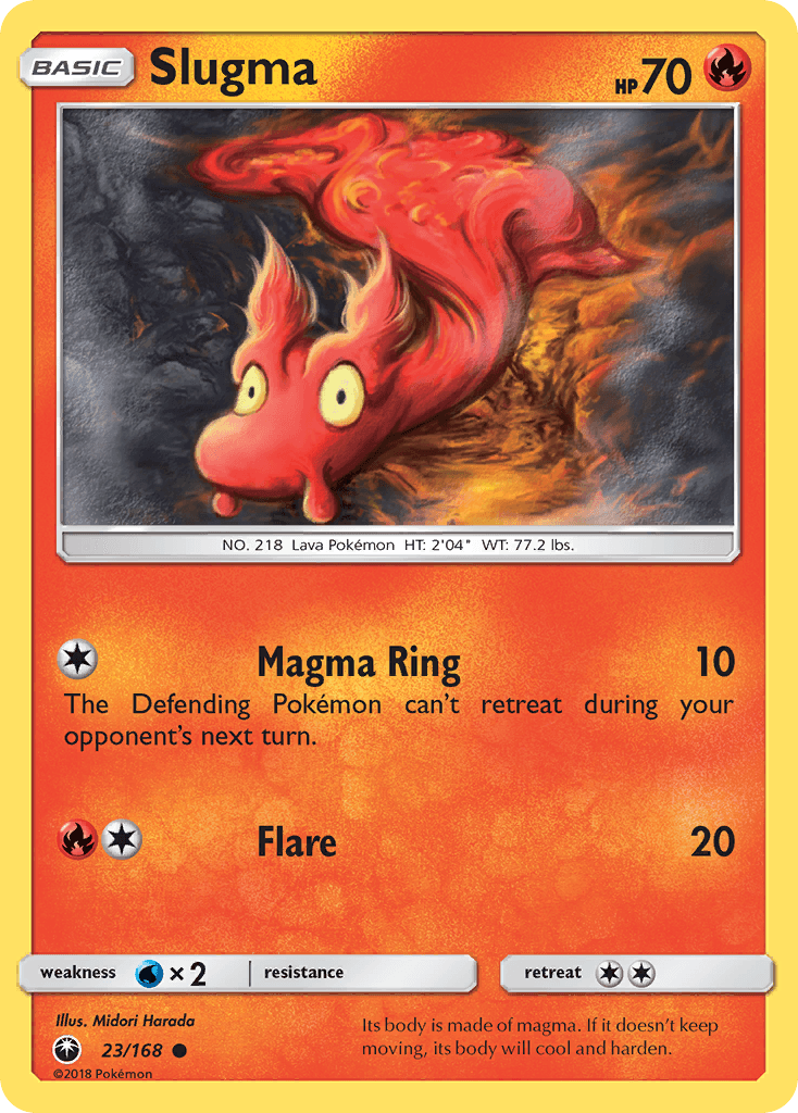 Slugma Pokémon card