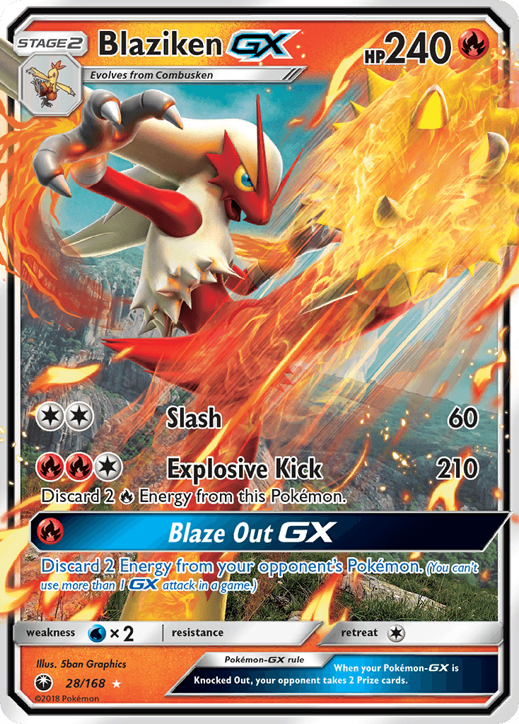 Blaziken-GX from Celestial Storm
