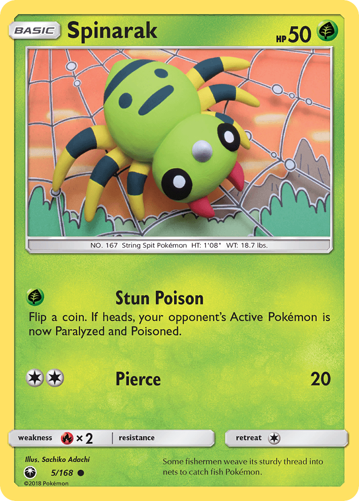 Spinarak Pokémon card