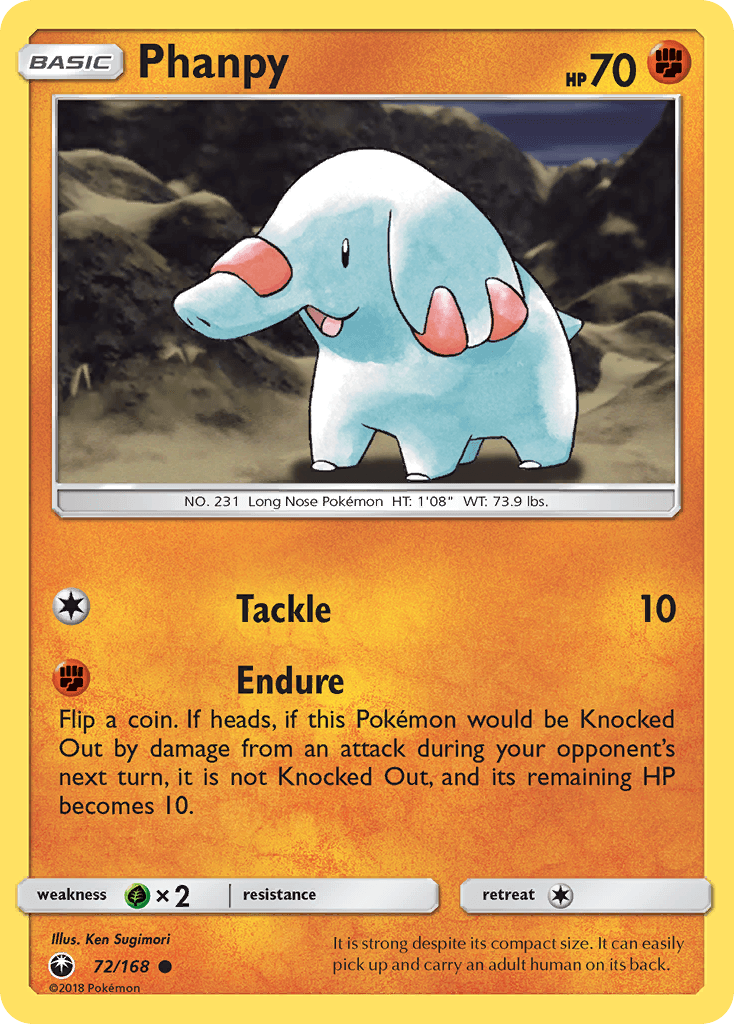 Phanpy Pokémon card