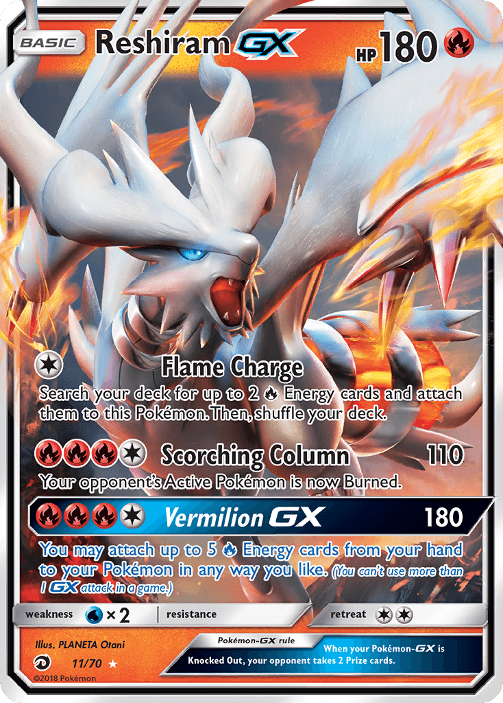 Reshiram-GX Pokémon card