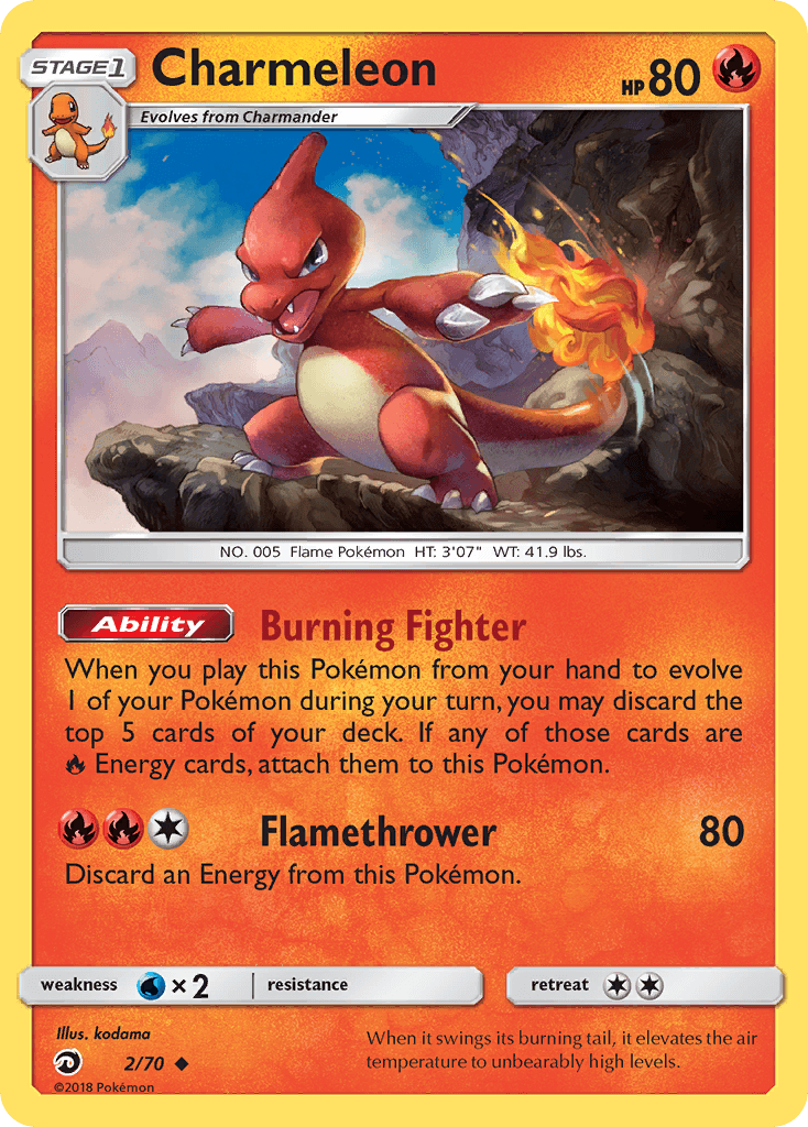 Charmeleon Pokémon card