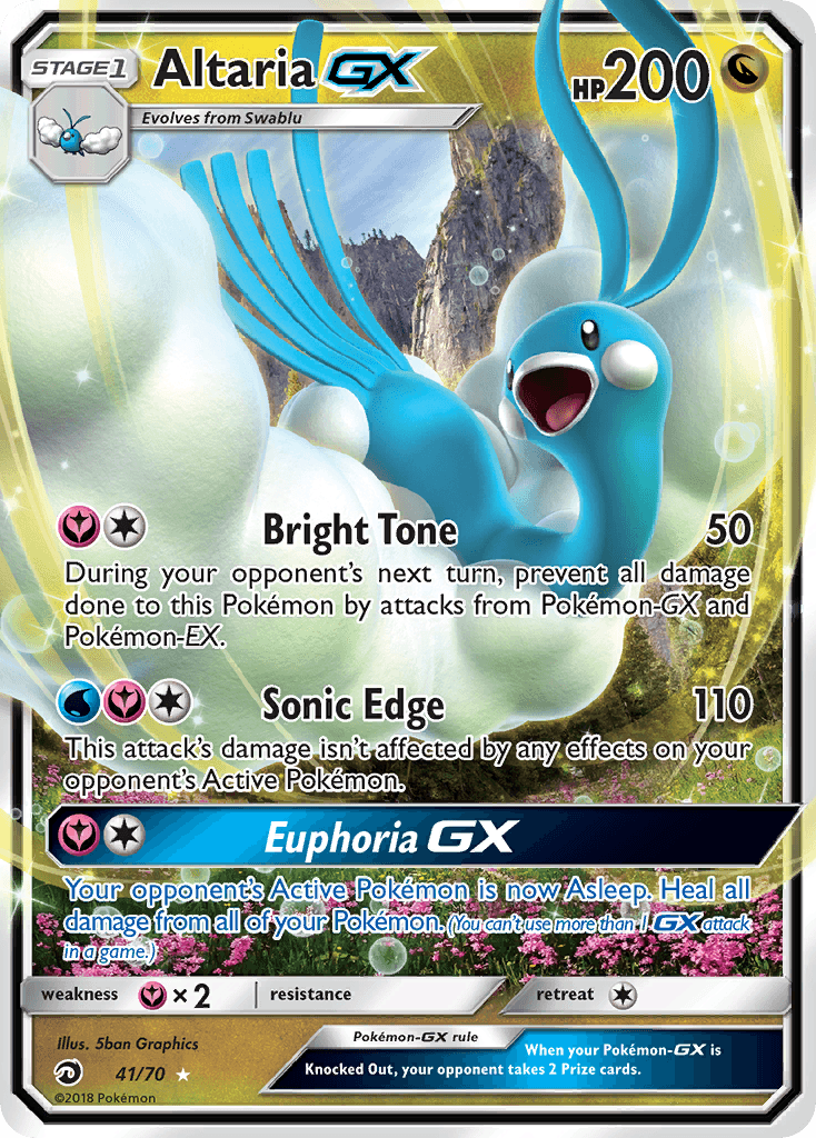 Altaria-GX Pokémon card