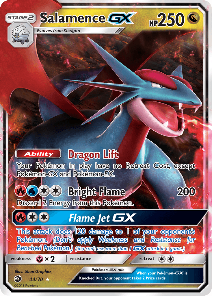 Salamence-GX Pokémon card