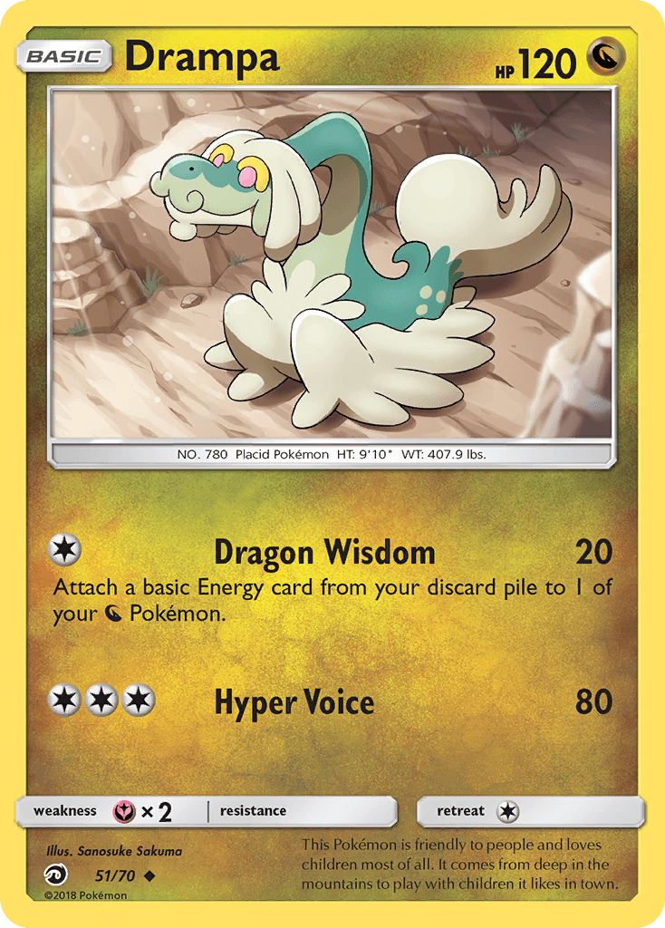 Drampa Pokémon card