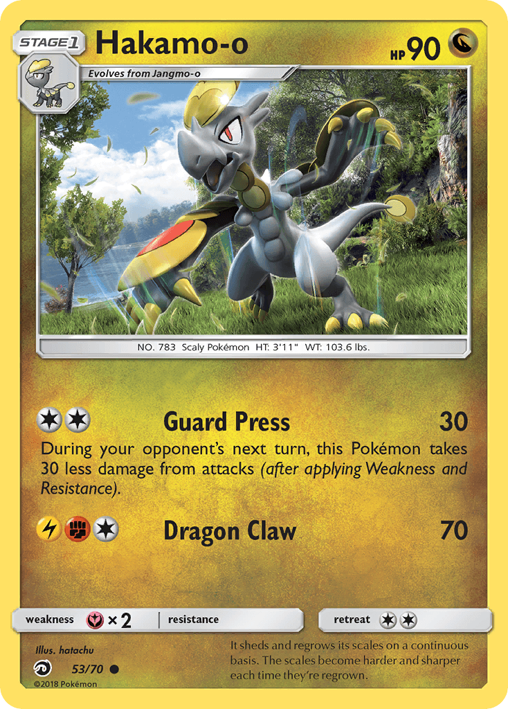Hakamo-o Pokémon card