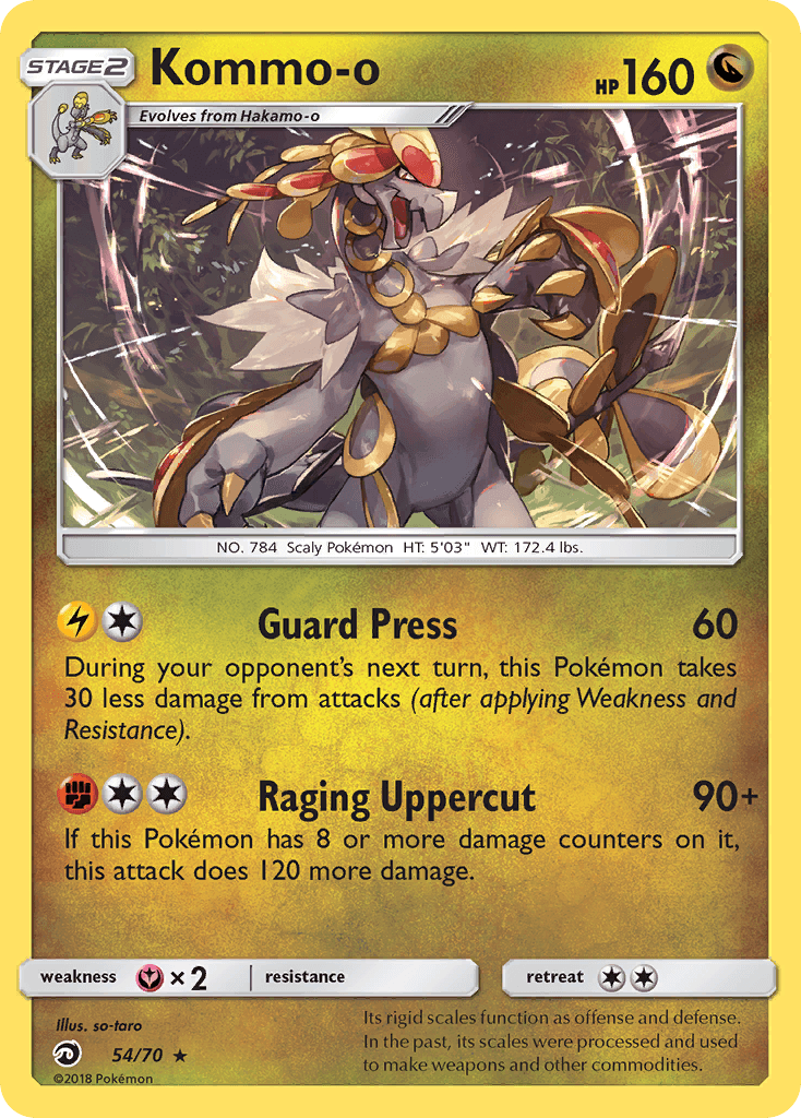 Kommo-o Pokémon card