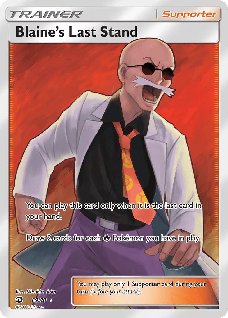 Blaine's Last Stand Pokémon card