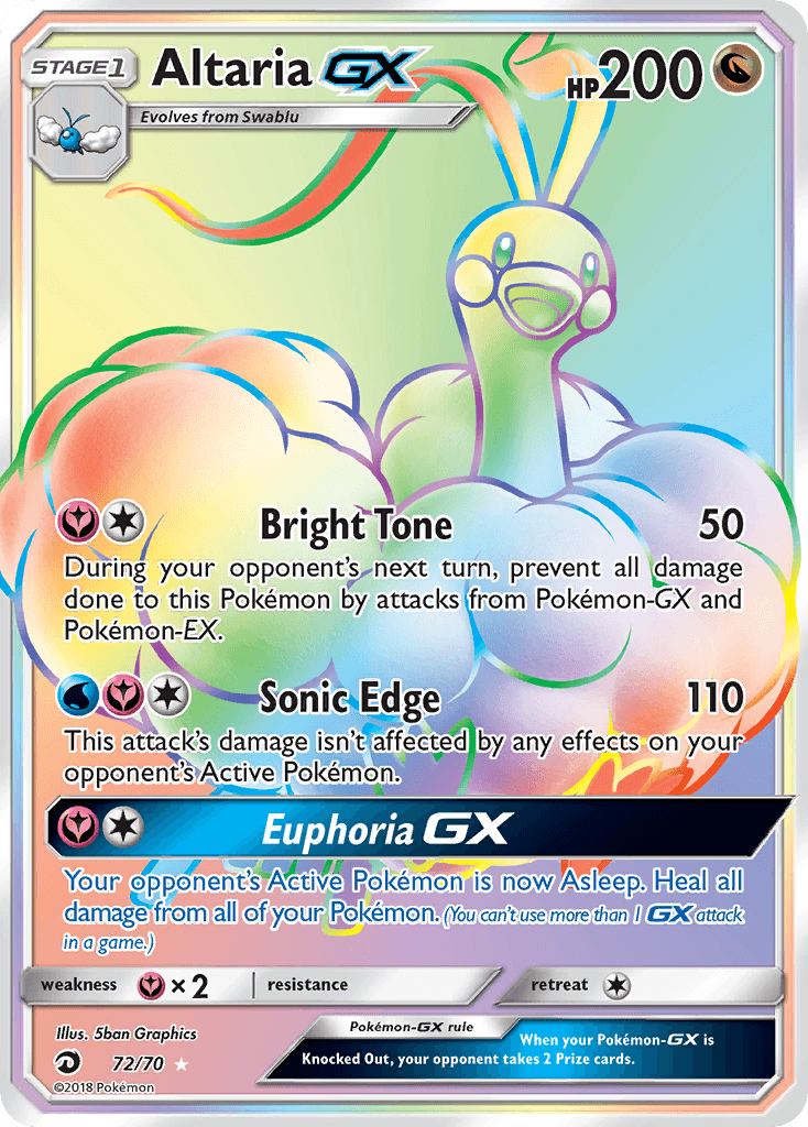 Altaria-GX Pokémon card