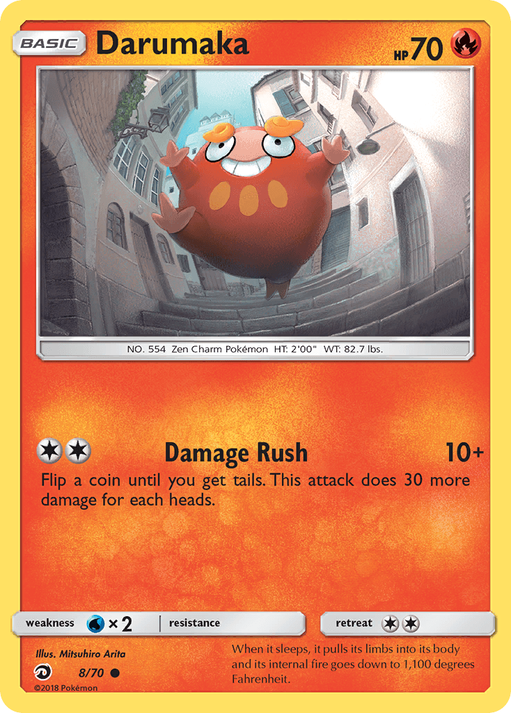 Darumaka Pokémon card