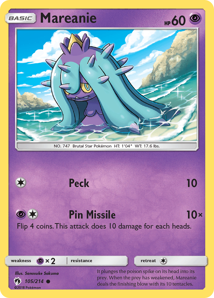Mareanie Pokémon card