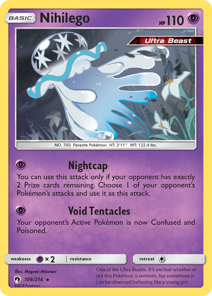 Nihilego Pokémon card