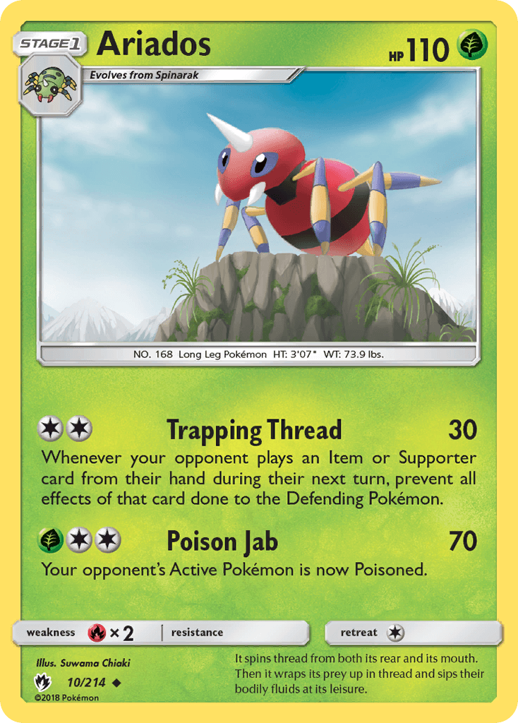 Ariados Pokémon card