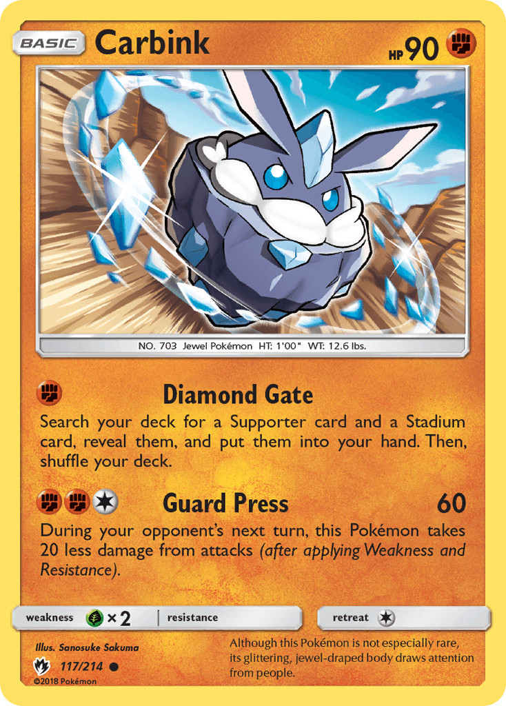 Carbink Pokémon card