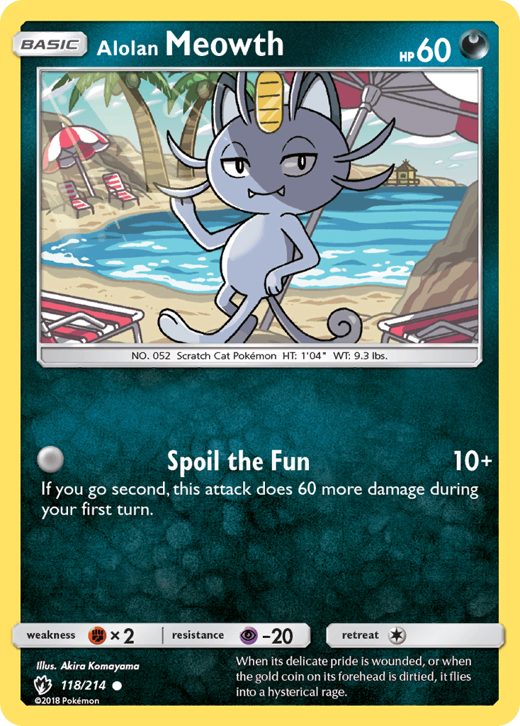 Alolan Meowth Pokémon card