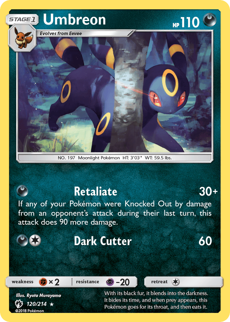 Umbreon from Lost Thunder