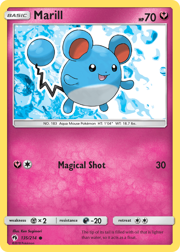 Marill Pokémon card