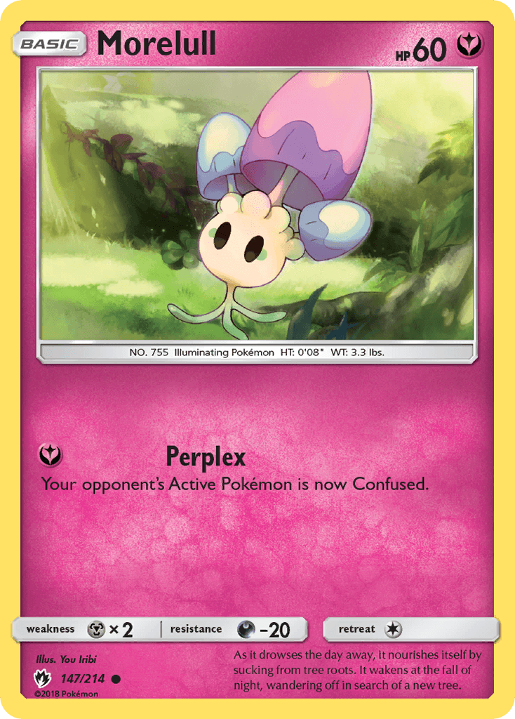 Morelull Pokémon card