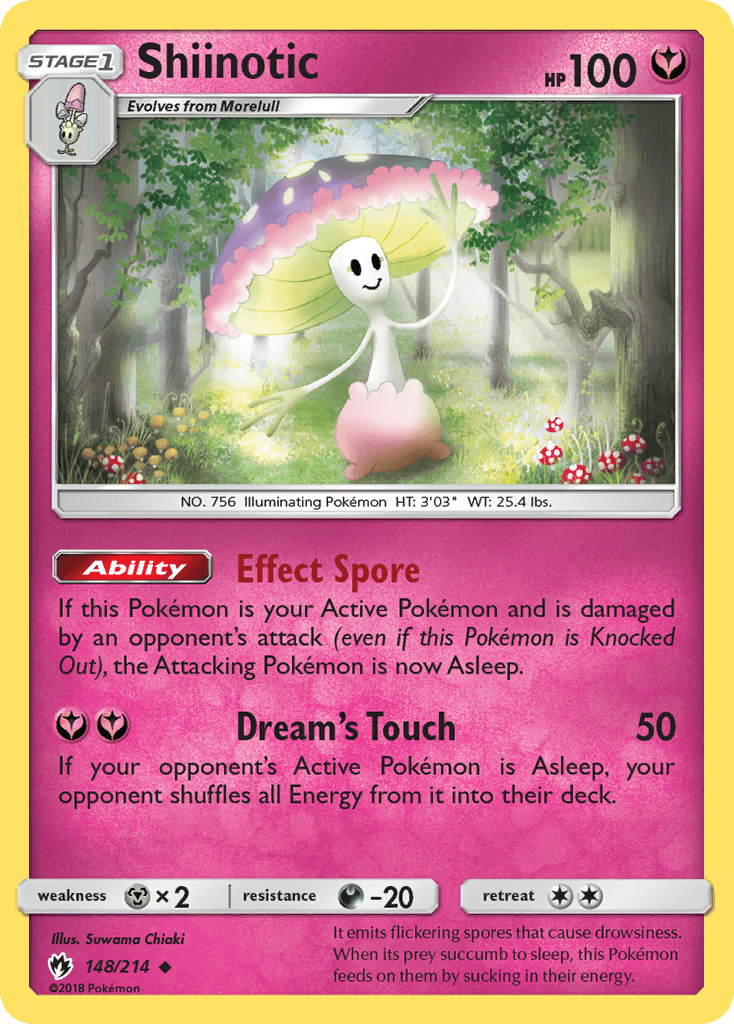 Shiinotic Pokémon card