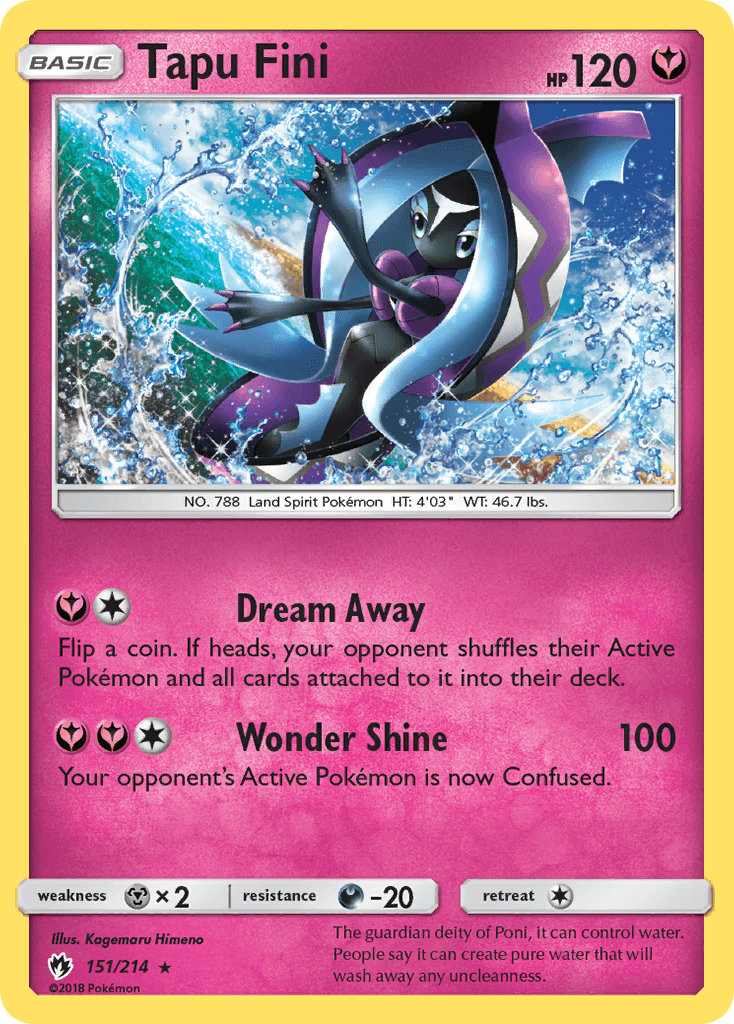 Tapu Fini Pokémon card