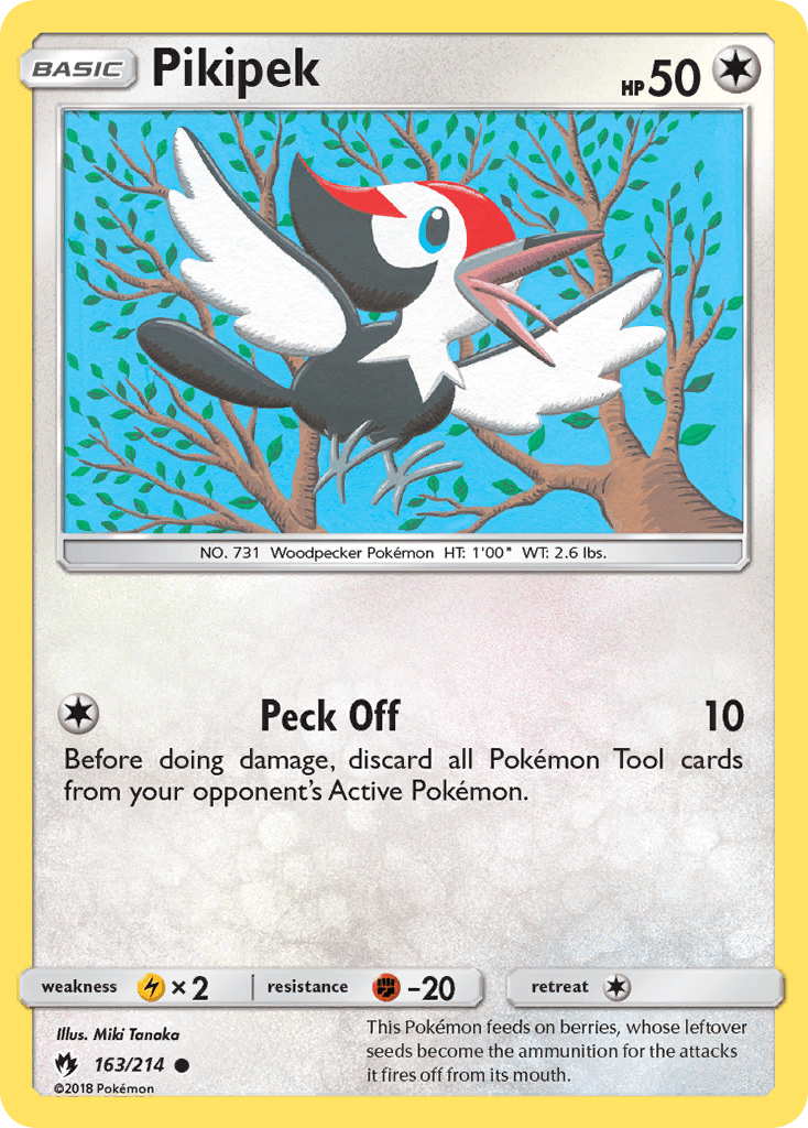 Pikipek Pokémon card