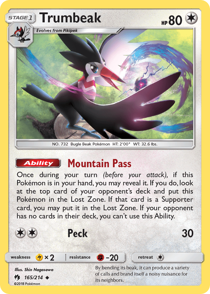 Trumbeak Pokémon card