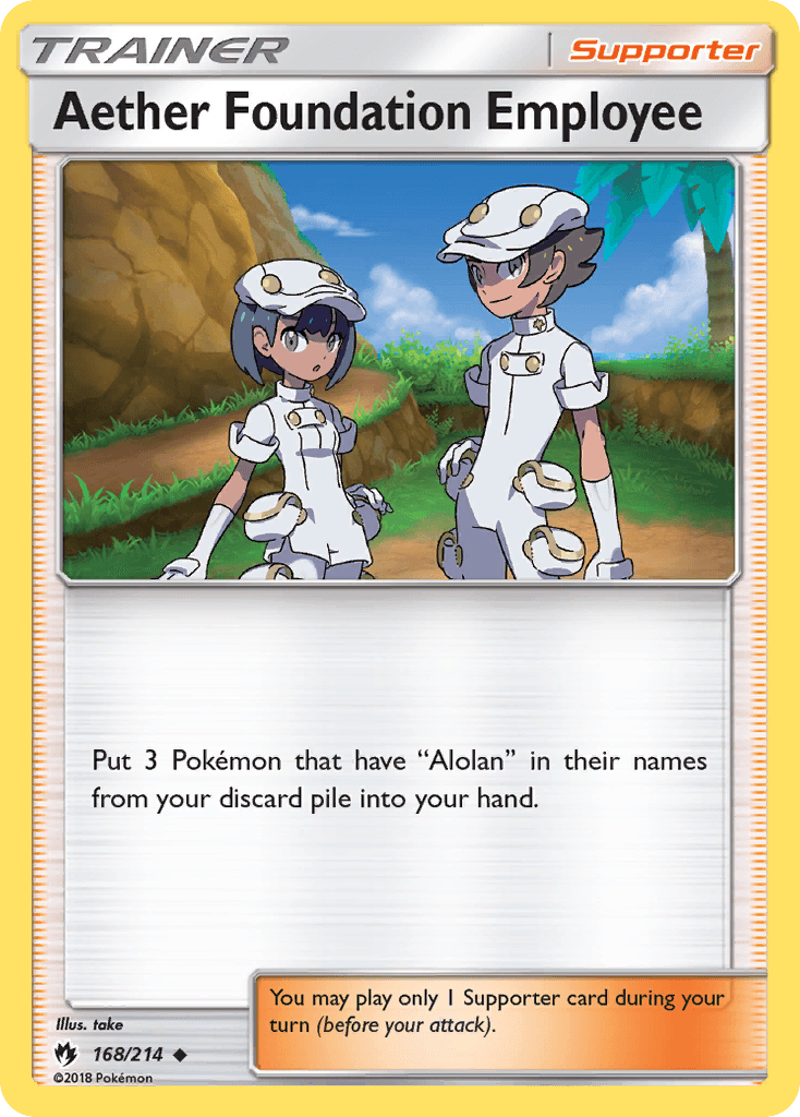 Aether Foundation Employee Pokémon card
