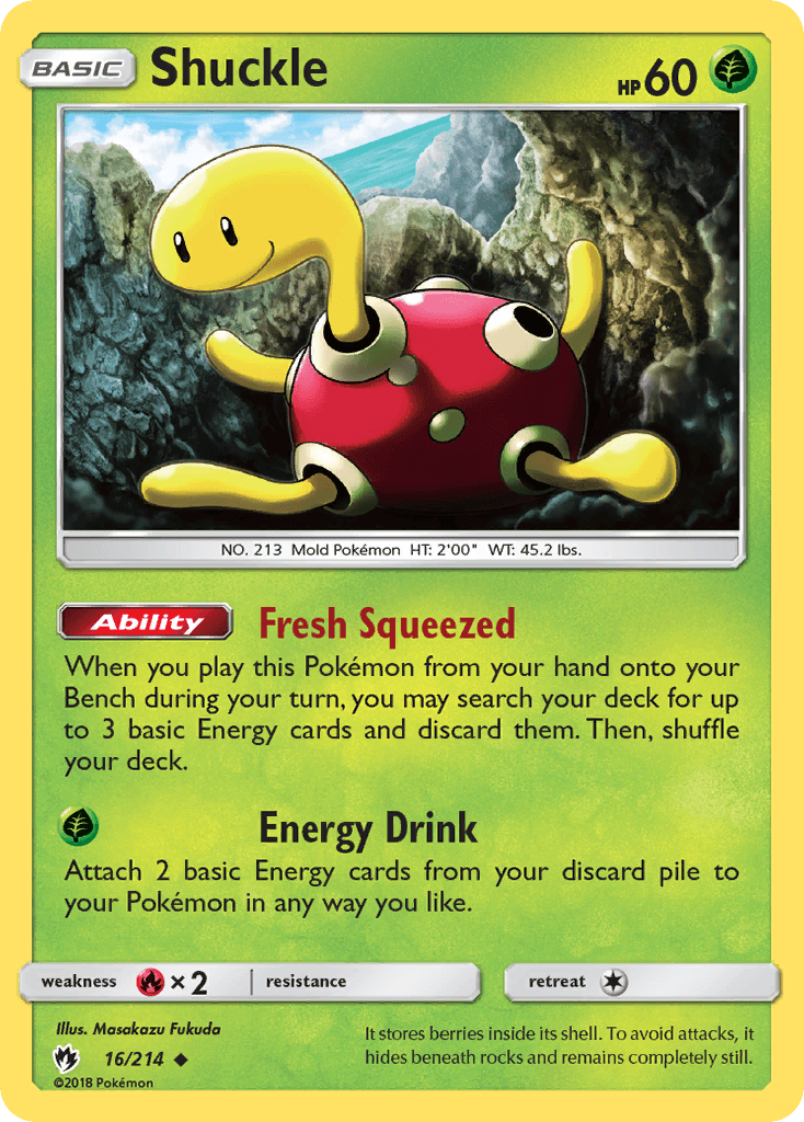 Shuckle Pokémon card