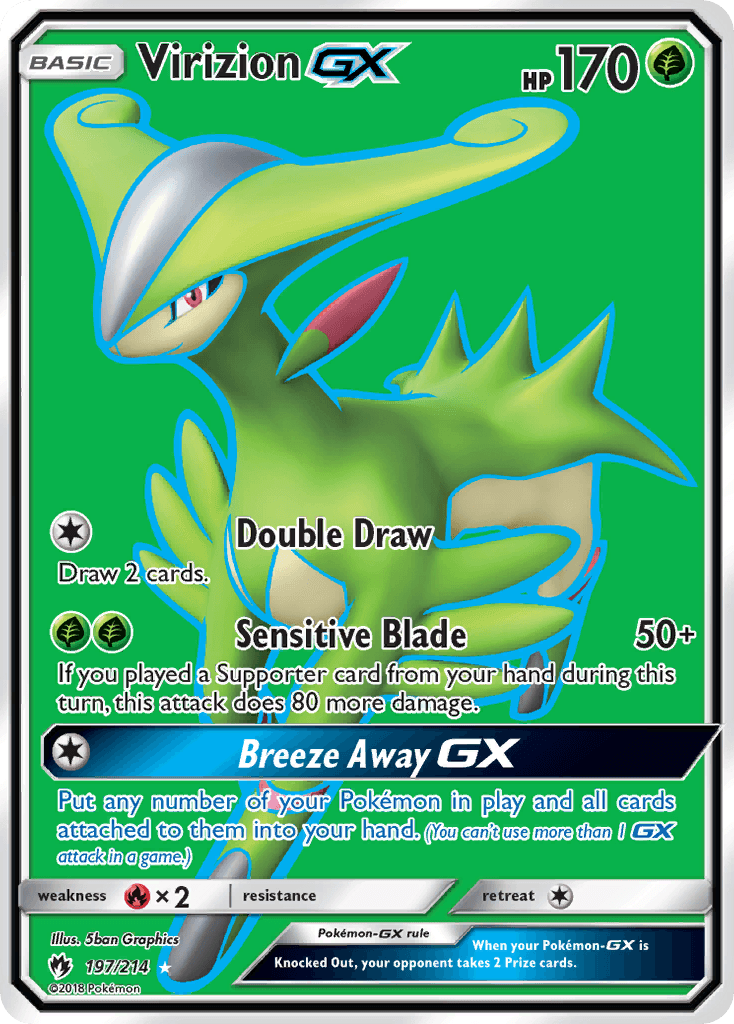 Virizion-GX Pokémon card