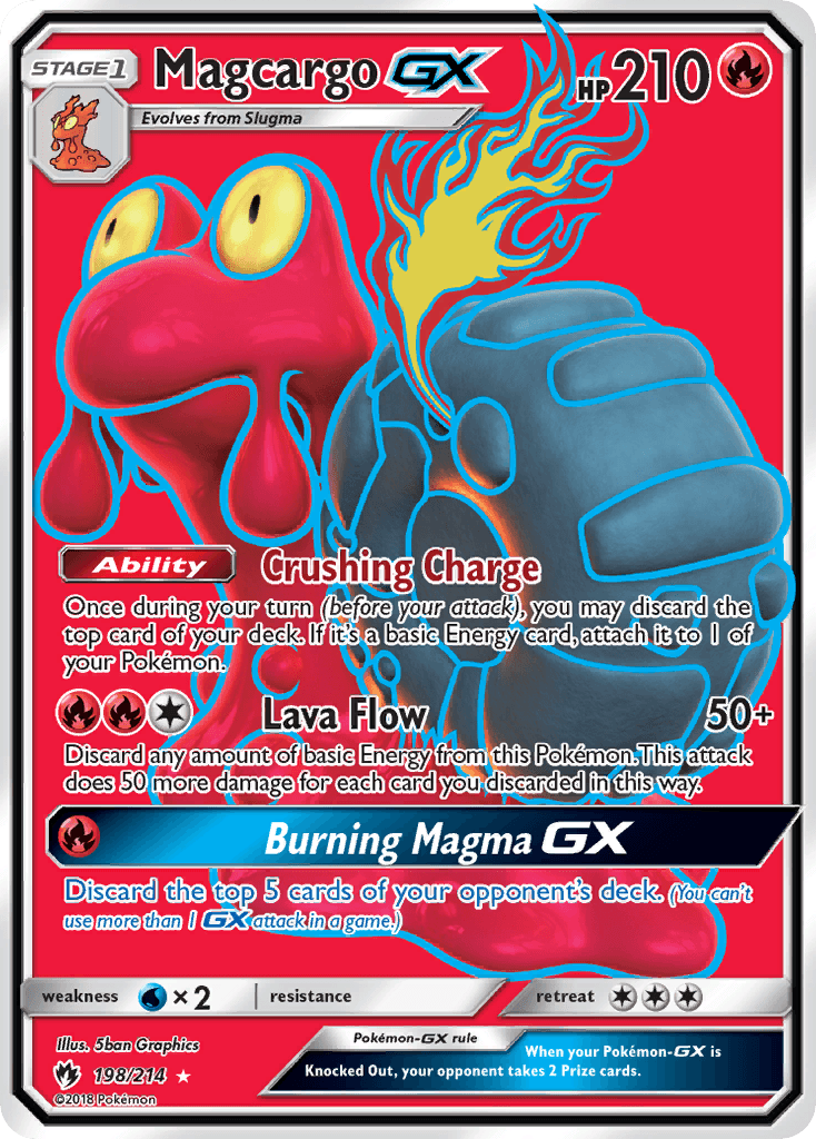 Magcargo-GX Pokémon card