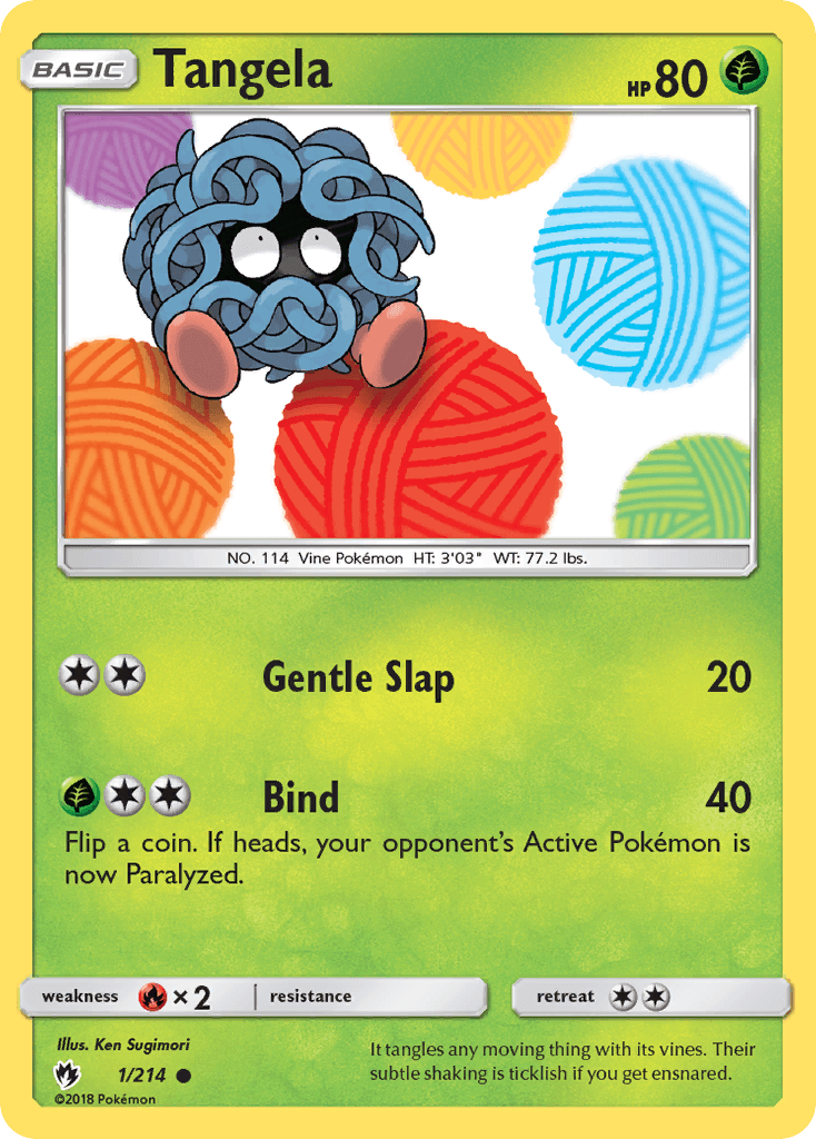 Tangela Pokémon card