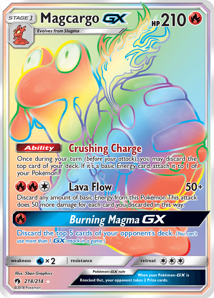 Magcargo-GX Pokémon card