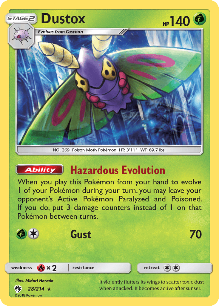 Dustox Pokémon card