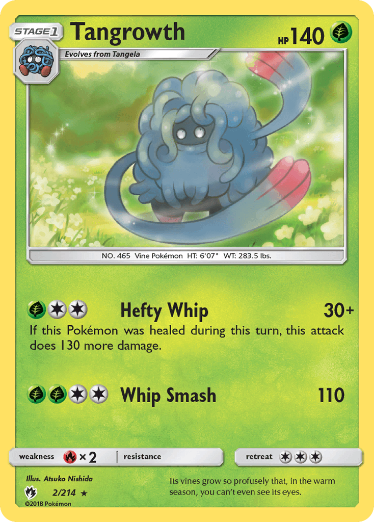 Tangrowth Pokémon card
