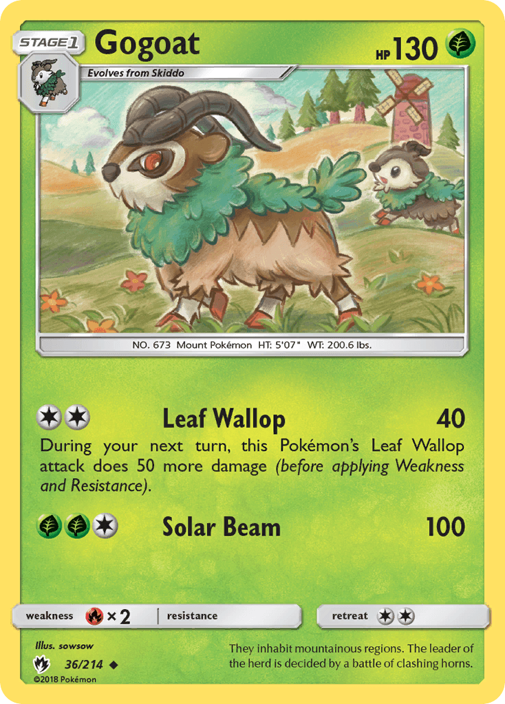 Gogoat Pokémon card
