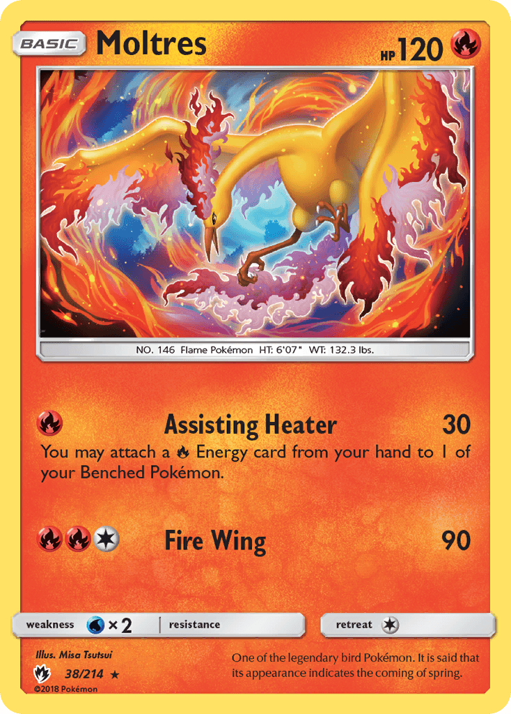 Moltres Pokémon card