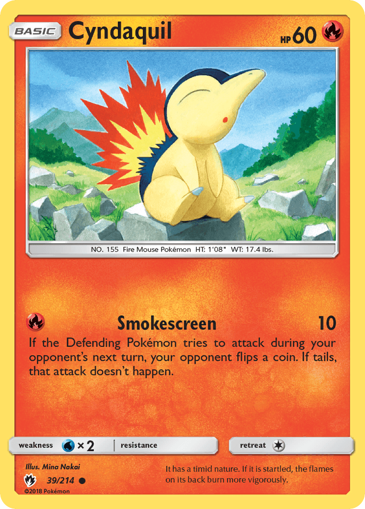Cyndaquil Pokémon card
