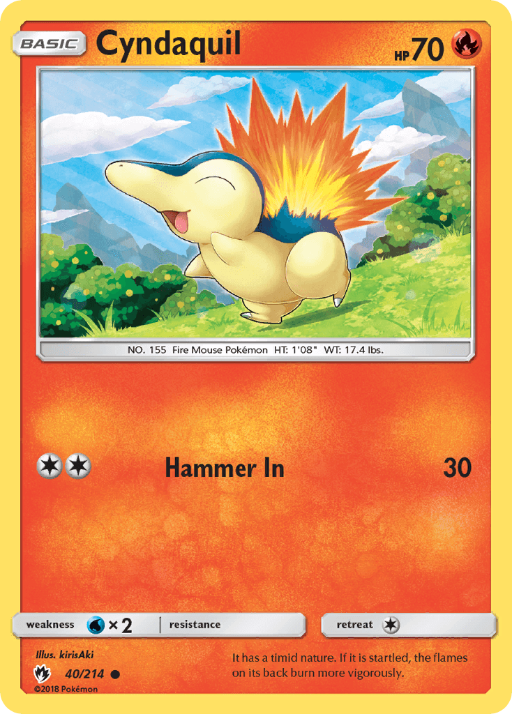 Cyndaquil Pokémon card