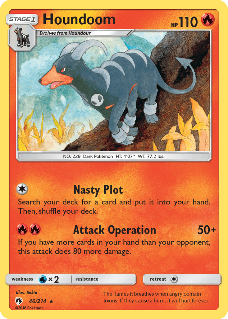 Houndoom Pokémon card