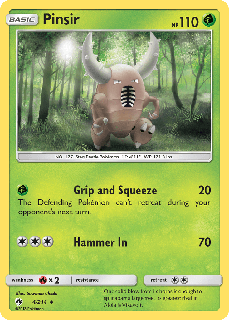 Pinsir Pokémon card