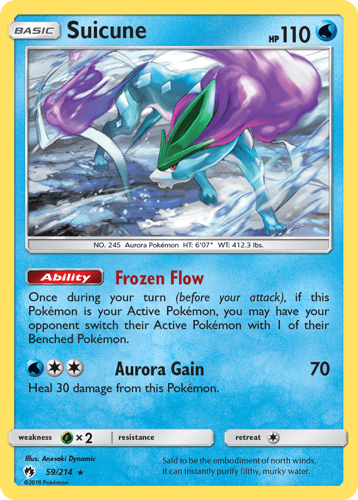 Suicune from Lost Thunder