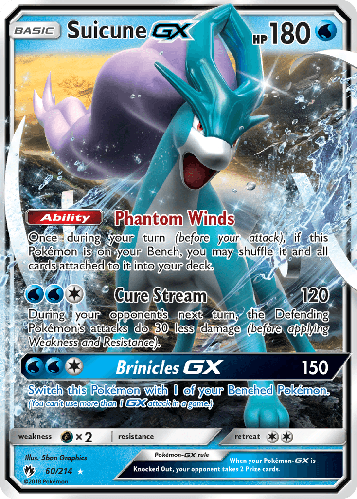 Suicune-GX from Lost Thunder