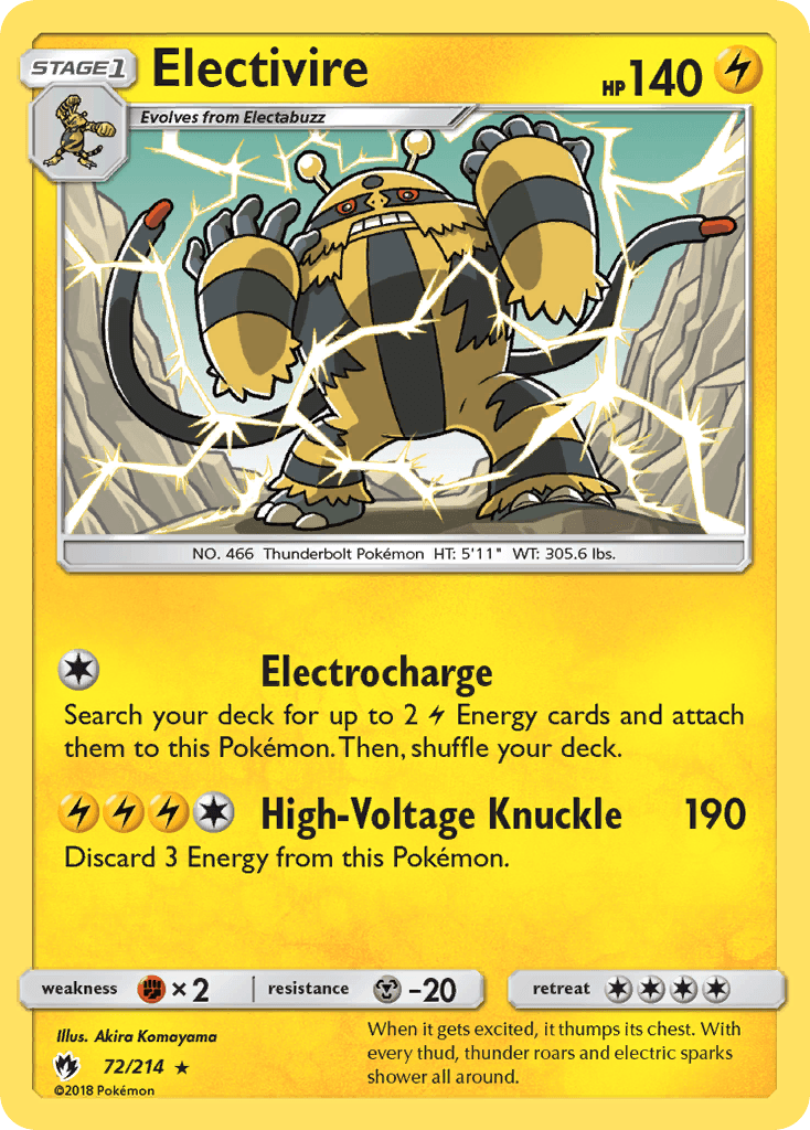 Electivire Pokémon card