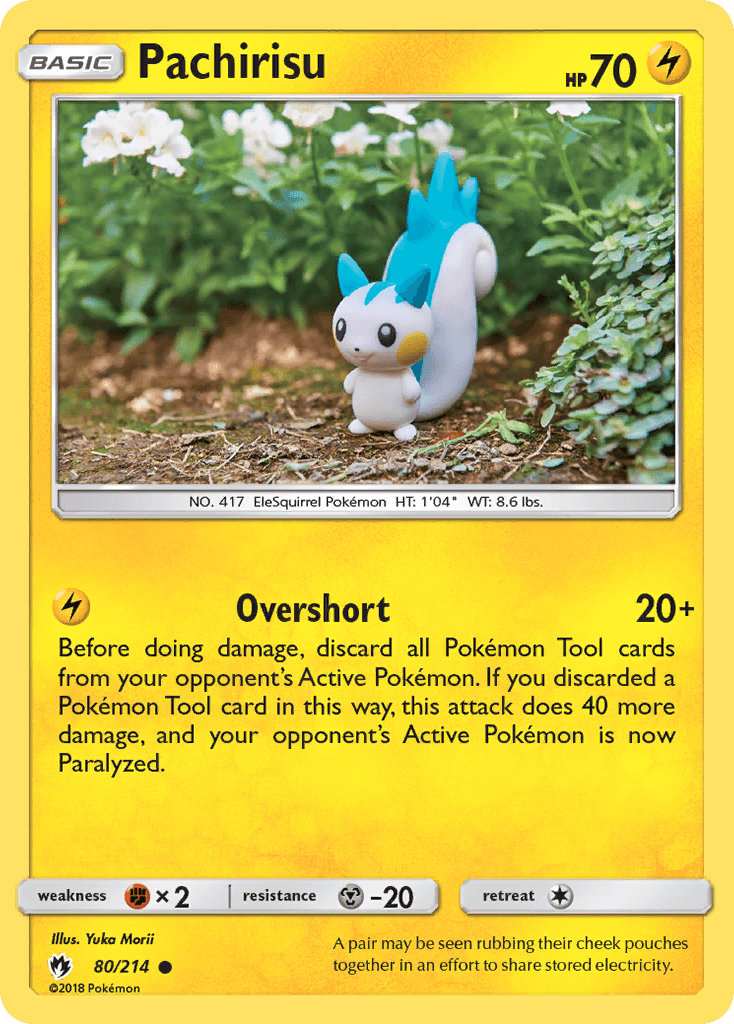 Pachirisu Pokémon card