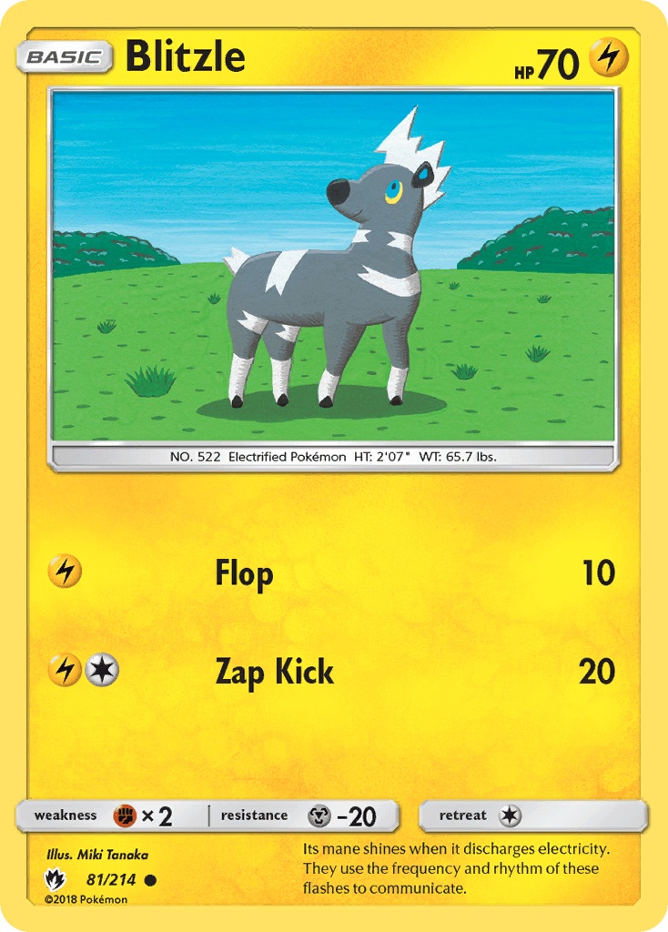 Blitzle Pokémon card