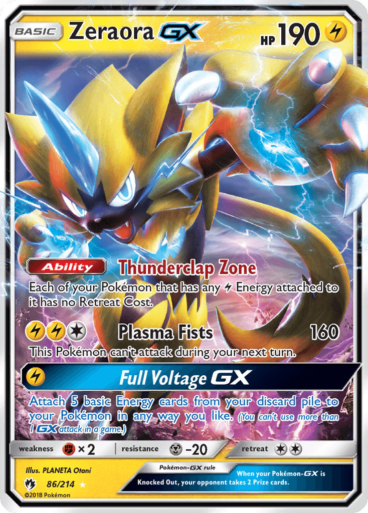 Zeraora-GX Pokémon card